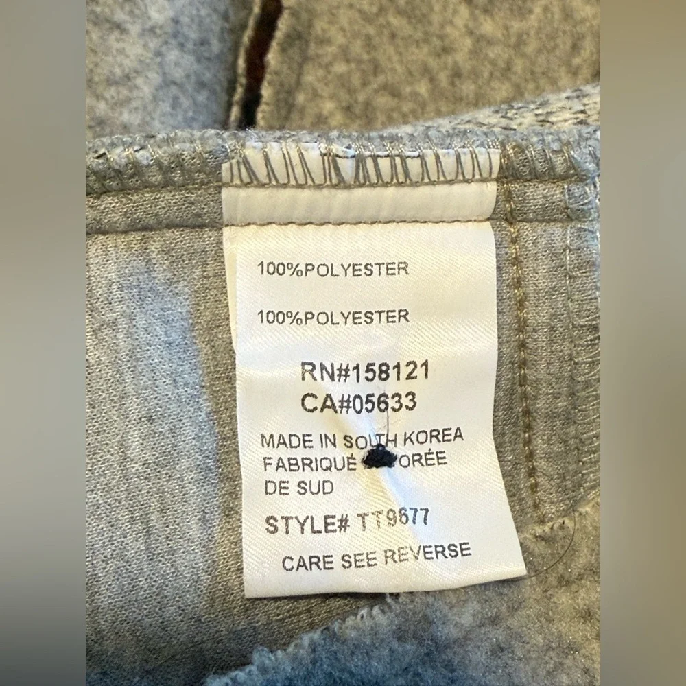 Trisha Tyler Women's Size-M Gray Fleece Coat Jacket Lagenlook